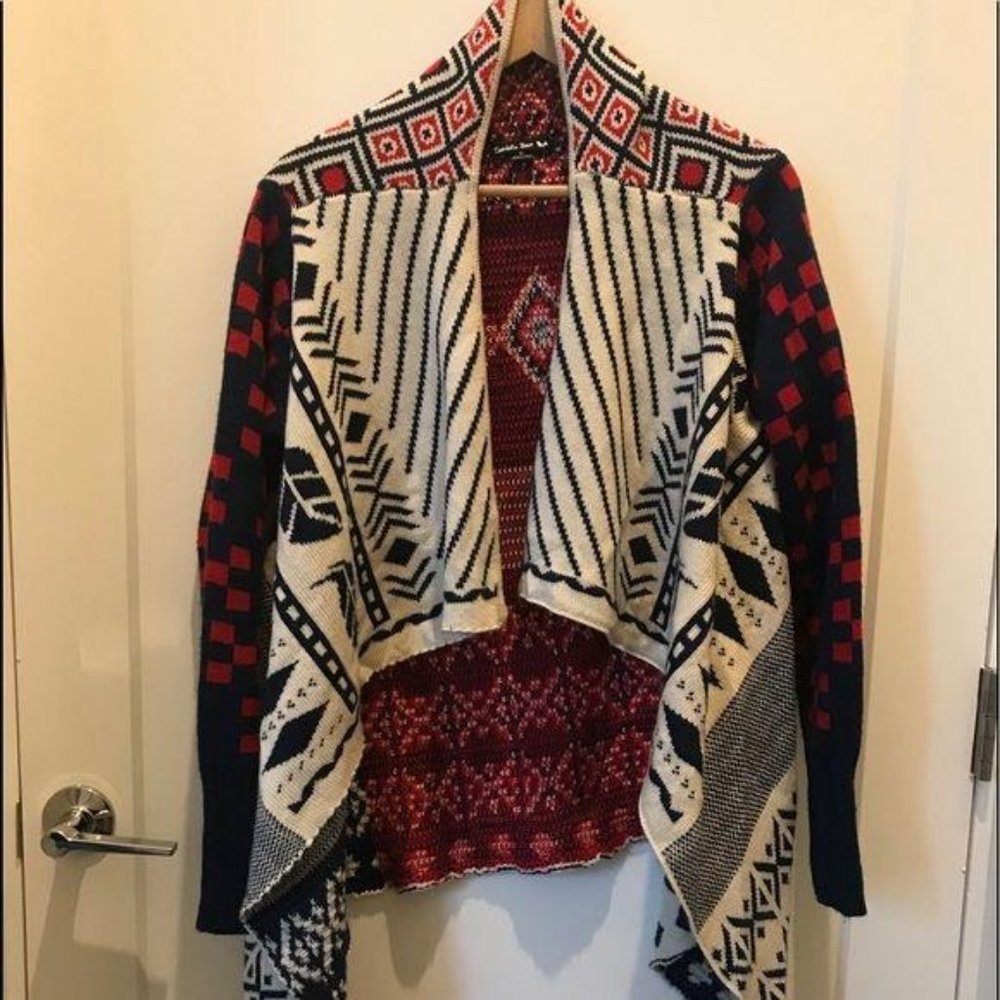 Double Zero Geometric Cardigan - image 3